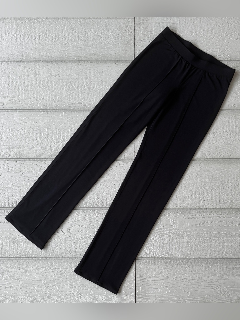 Eva Varro Pull On Straight Leg Stitch Down Pants